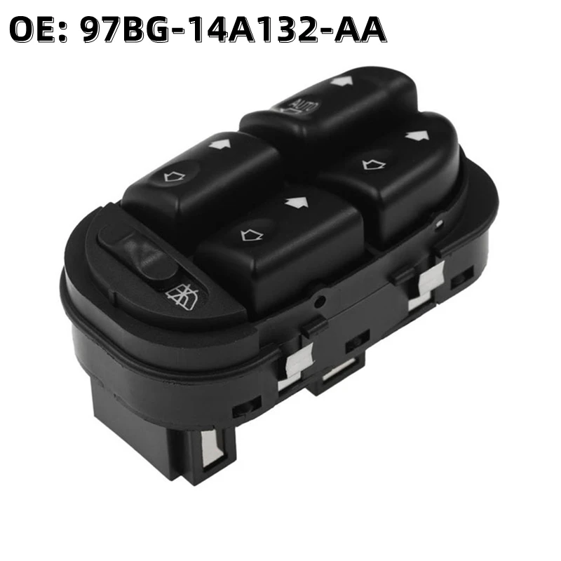 

OE: 97BG-14A132-AA 97BG14A132AA Power Window Lifter Switch Left Drive Side Window Control Switch For 1997-2001 Ford Mondeo