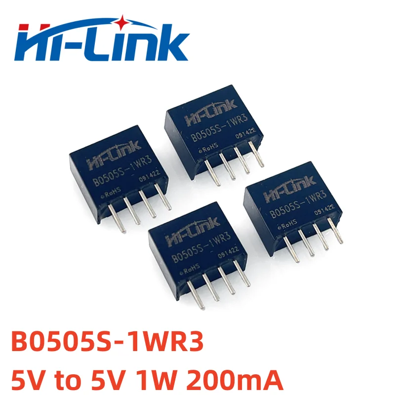 Hi-link 5V 12V 1W 2W Output B0505 B0512 DC DC Isolation High-effciency Mini Adjustable Power Module Transformer Power Supply