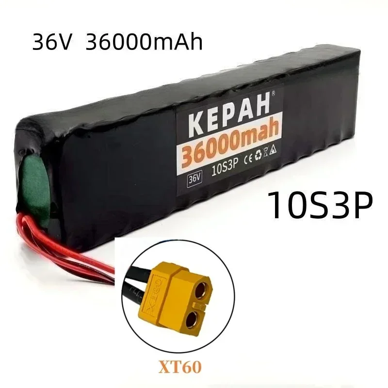 36V 36ah 18650 lithium battery 10s3p 36000mah 1000w 42V electric scooter for m365 power battery with battery pack