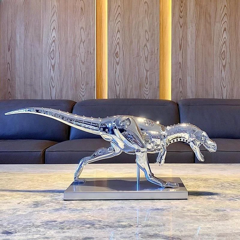 High-End Luxury Tyrannosaurus Limited Sculpture Resin Electroplating Trendy Decoration Dinosaur Model Trendy Peripheral