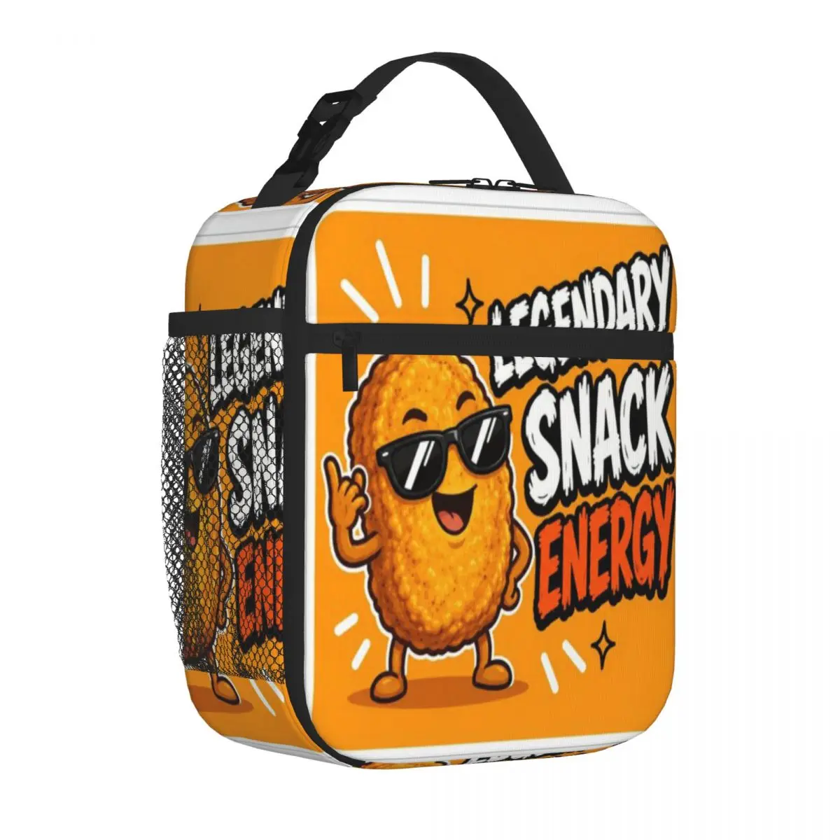 Hot Sale Legendary Snack Energy Chicken Nugget Quilted Large Lunch Bag Newborn Food Storage Lunch Handbag