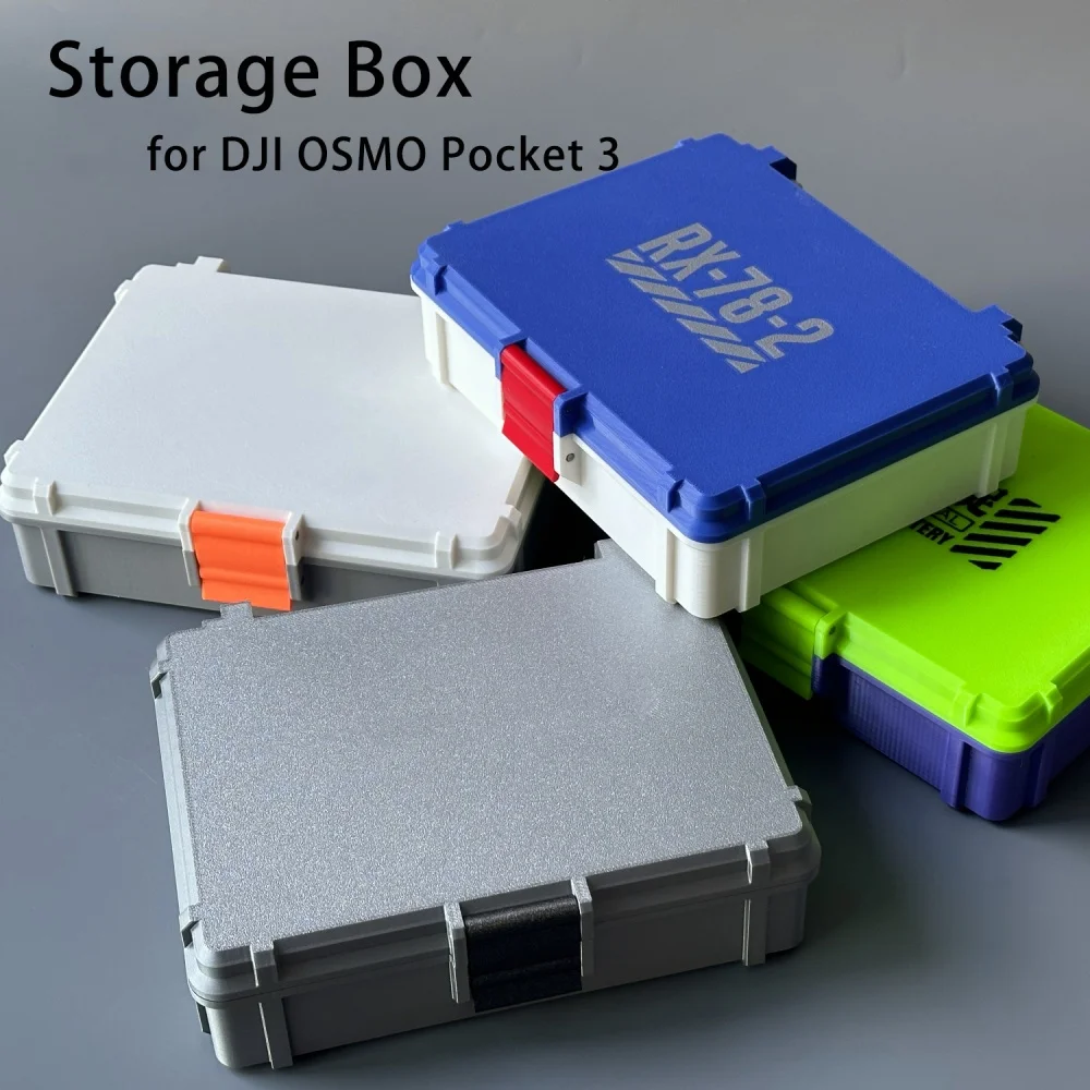 

Action Camera Storage Box Case 3D Printing Large Capacity Camera Bag Case for DJI OSMO Pocket 3 Case Photography Accessories