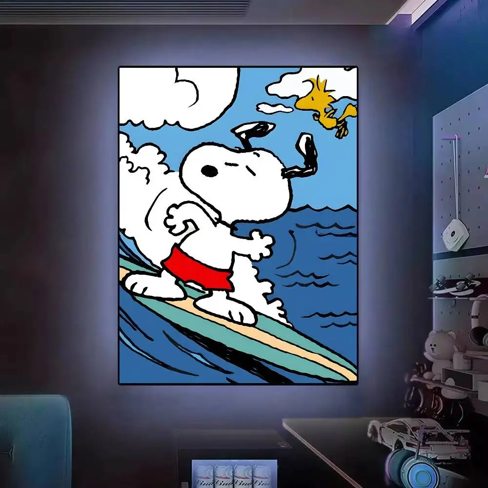 Cartoon Poster Posters Decorative Paintings Study Bedroom Bar Background Wall Murals Gifts 1Pc Anime S-Snoopy Cute view 6