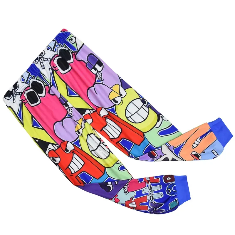 111 www الأبجدية لور أنيمي طفل رضيع ملابس ربيع الخريف منامة طويلة الأكمام تي شيرت + بنطلون زي الفتيات الرياضة غير رسمية #6