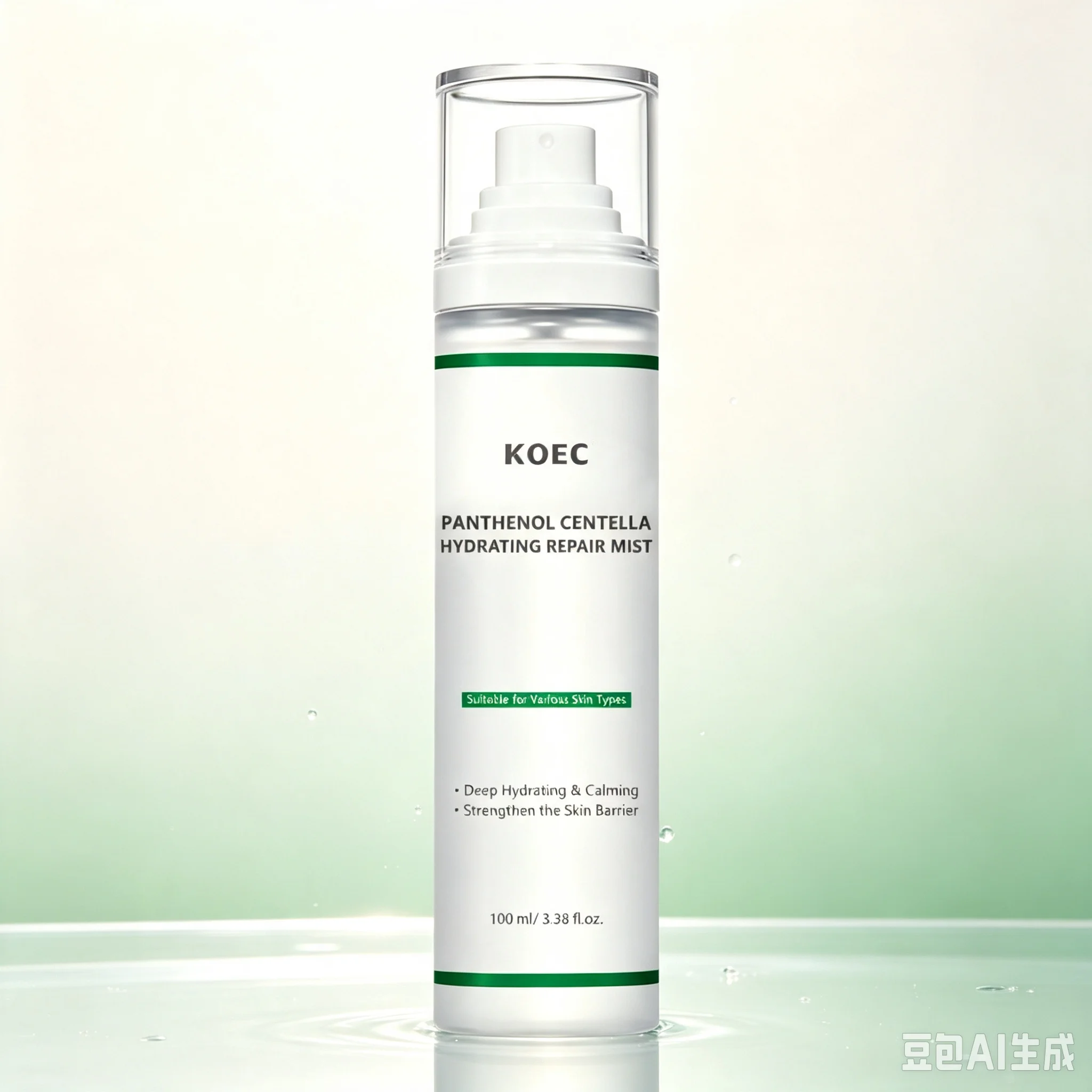 100ml KOEC Cica Panthenol Centella Hydrating Repair Mist Double-layer Essence Wate Squalane Soothing Calming Facial Moisturizing