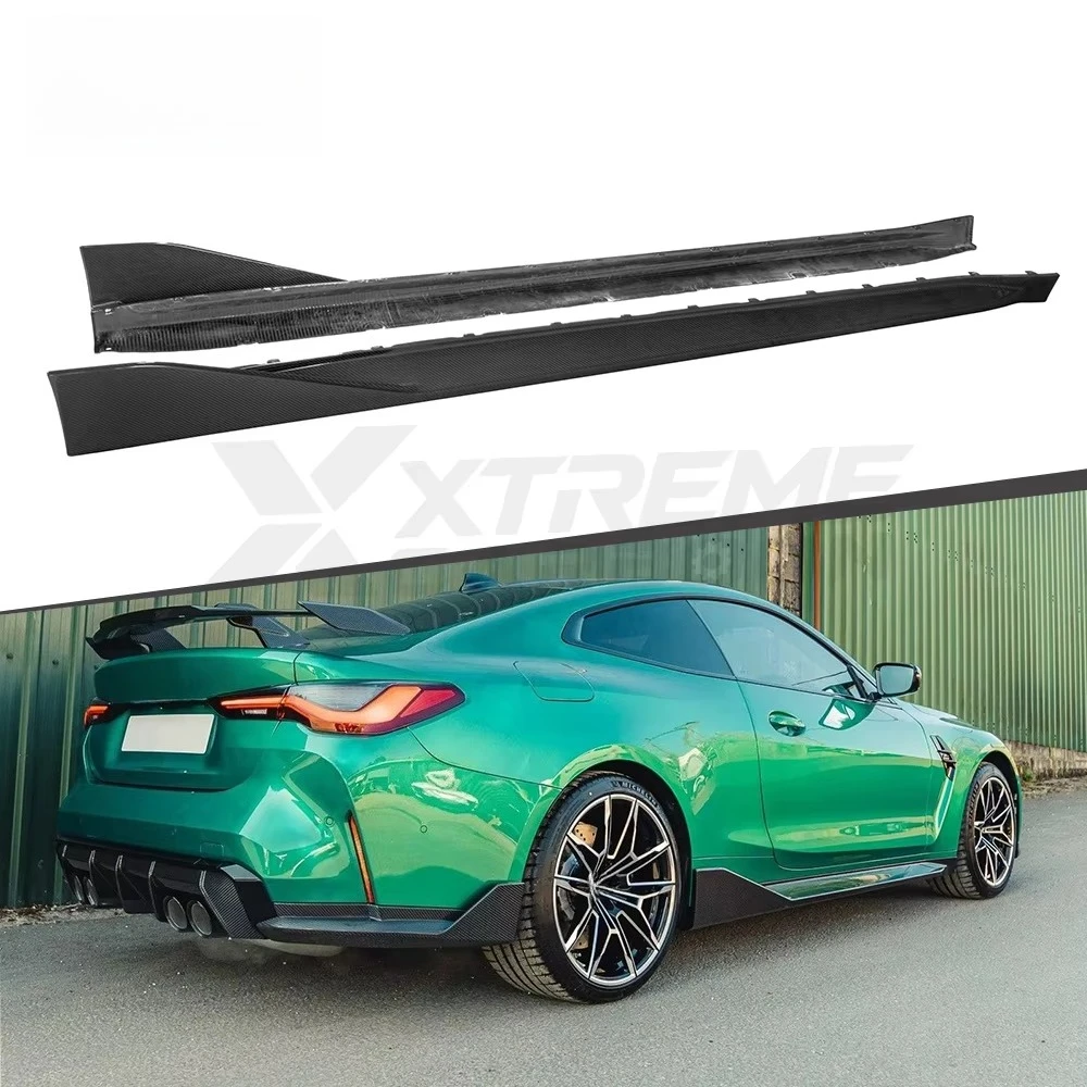 

STLF 3K Twill Weave Dry Carbon Fiber Side Skirt for BMWs G80 M3 G82 M4 M Performance Style Side Skirt Extension Side Skirt Kit