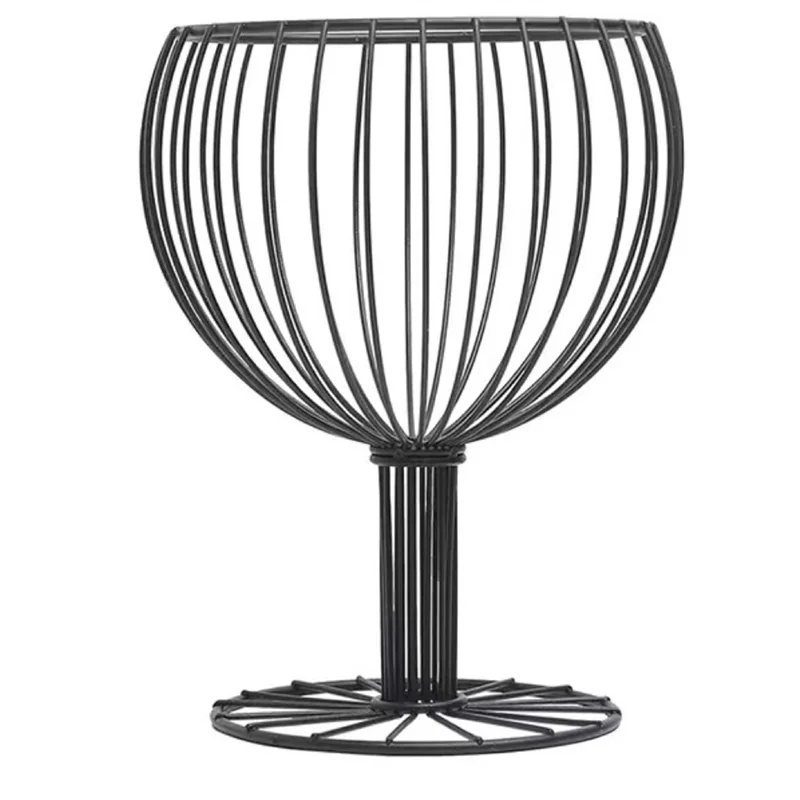 Light Luxury Wrought Iron High-Foot Fruit Plate Home Plate Display Stand Plate Fruit Basket,B