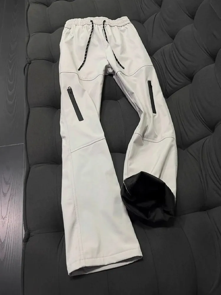 

Men's Winter Snow Ski Pants Thiened Fce Lined Nylon Soft ell Anti-Cold Trousers for -40 Deee Celsius Cold Resistant ...