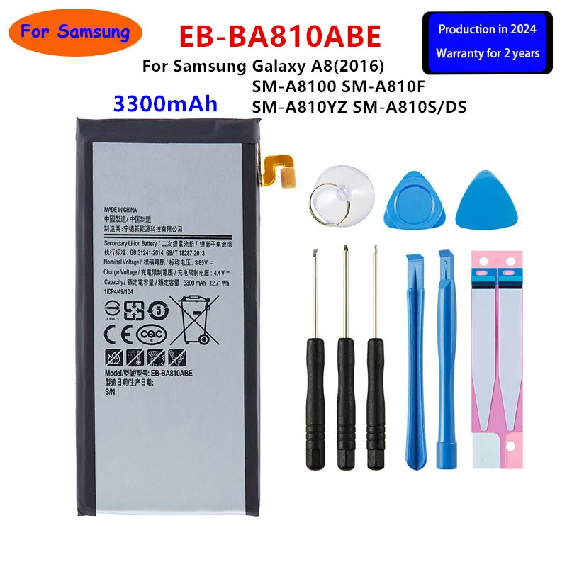 

Brand New EB-BA810ABE 3300mAh Battery For Samsung Galaxy A8(2016) SM-A8100 SM-A810F SM-A810YZ SM-A810S/DS Batteries+Tools