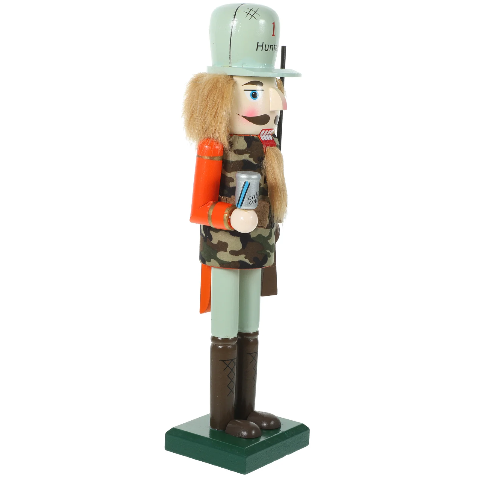 

Christmas Nutcracker Soldier Wooden Cloth Xmas Decoration Home Desktop Holiday Ornament Festive Xmas Mantel Shelf Decor