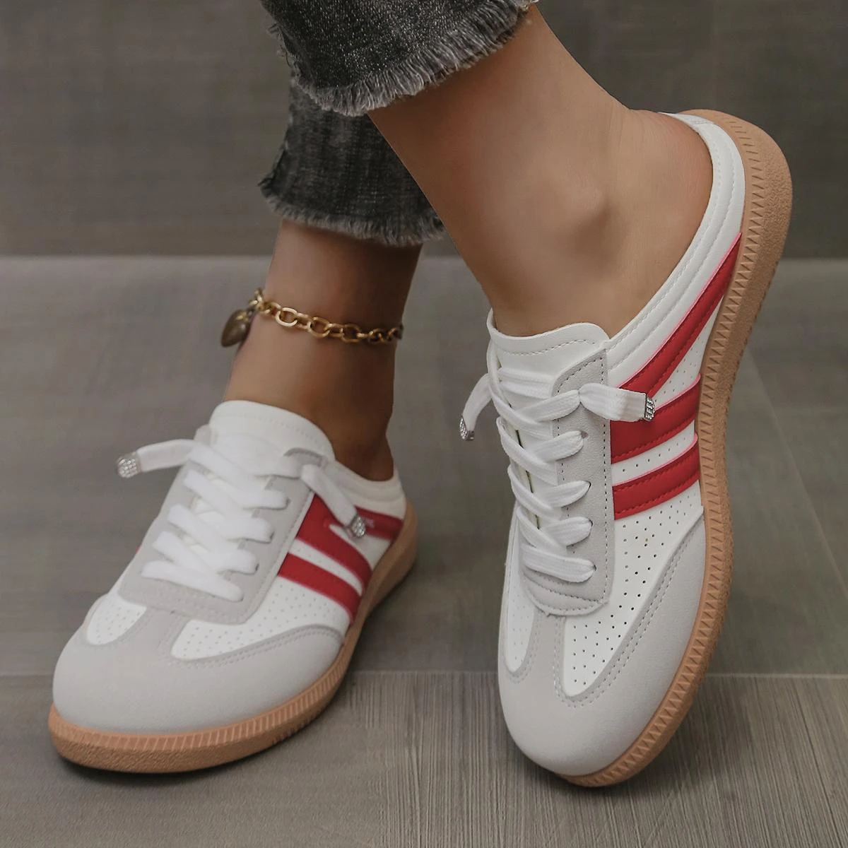 Women's Lightweight Soft Bottom Backless Slip-On Sandals 2025 New Arrivals Retro Flat Casual Shoes Slip-On Backless Mule Sandals image 5