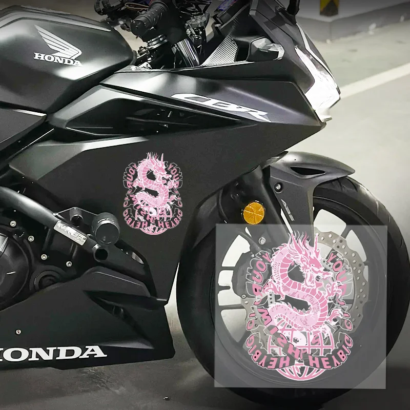 

Japanese style creative personalized pink dragon pattern car stickers can be applied to cars, motorcycles, and computer cases