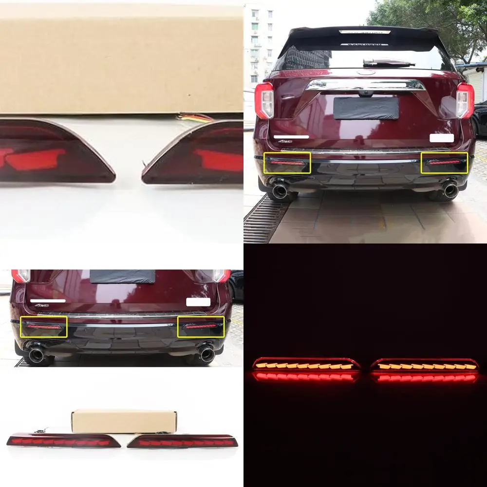 

LED Tail Lights for 2020-2023 Ford Explorer with Sequential Turn Signals and Reflectors