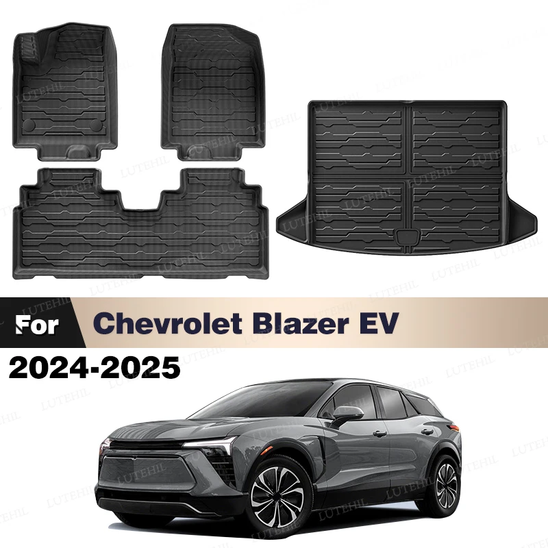 

LUTEHIL для Chevrolet Blazer EV 2024 2025 всепогодный напольный коврик из ТПЭ, коврик в багажник, автомобильная защита для интерьера, аксессуары