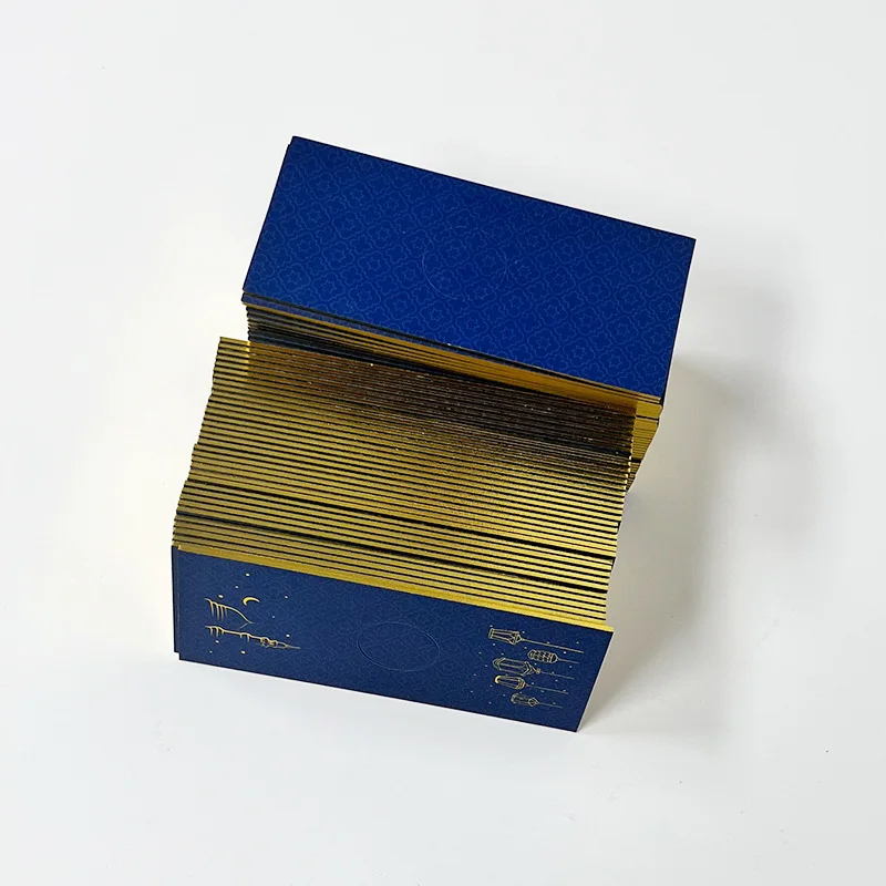 Customized Business Card Printing Factory Custom Stamping Production Custom Company Advertising Double-Sided Lamination Cre