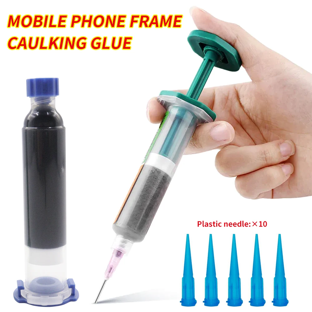 10ml 30ml Mobile Phone Repair Caulking Glue Touch Screen Glass Repair Glue Syringe Booster Push Rod Epoxy Resin Adhesive