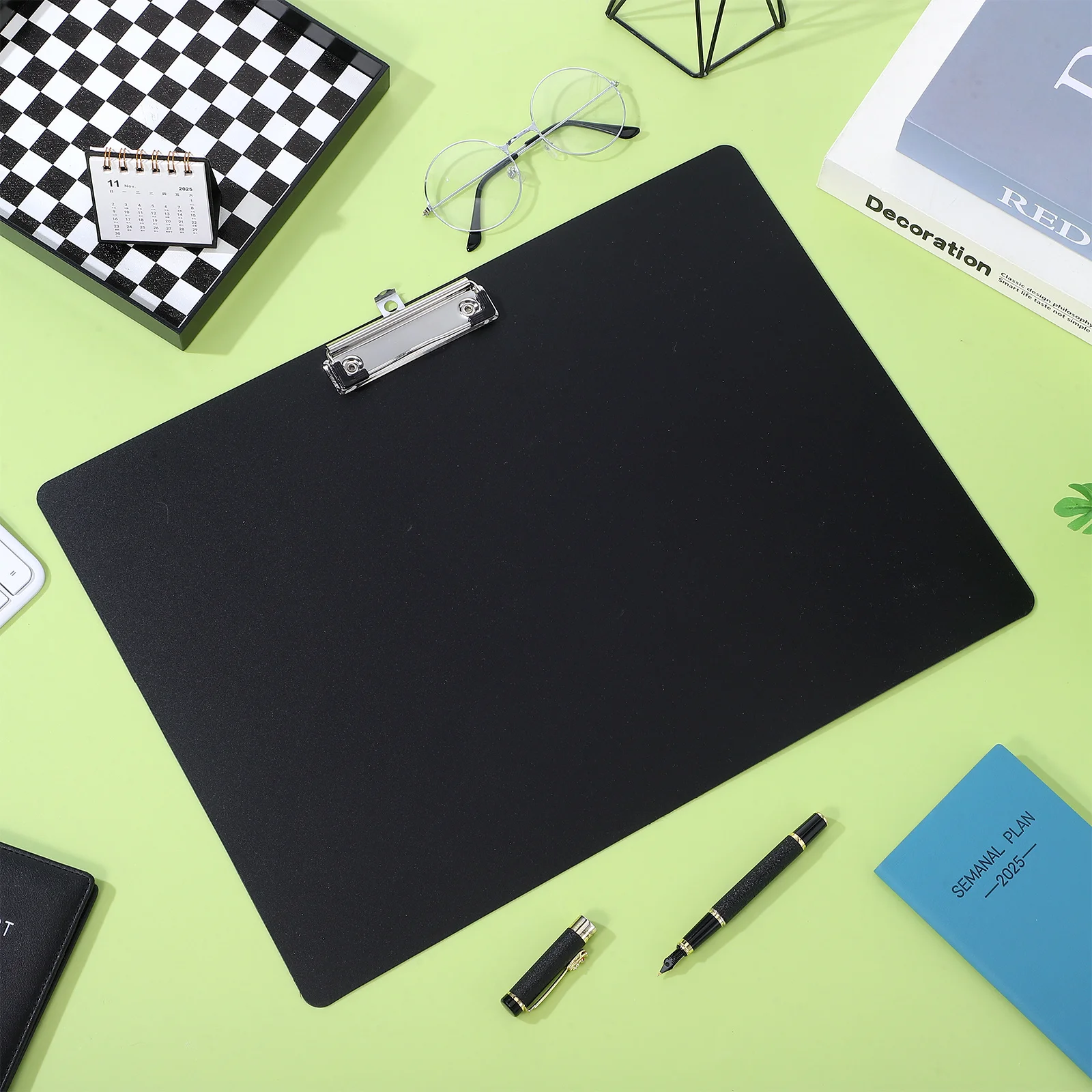 

Horizontal A3 Clipboard Large Size Paper File Folder Pad for Work School Use Black