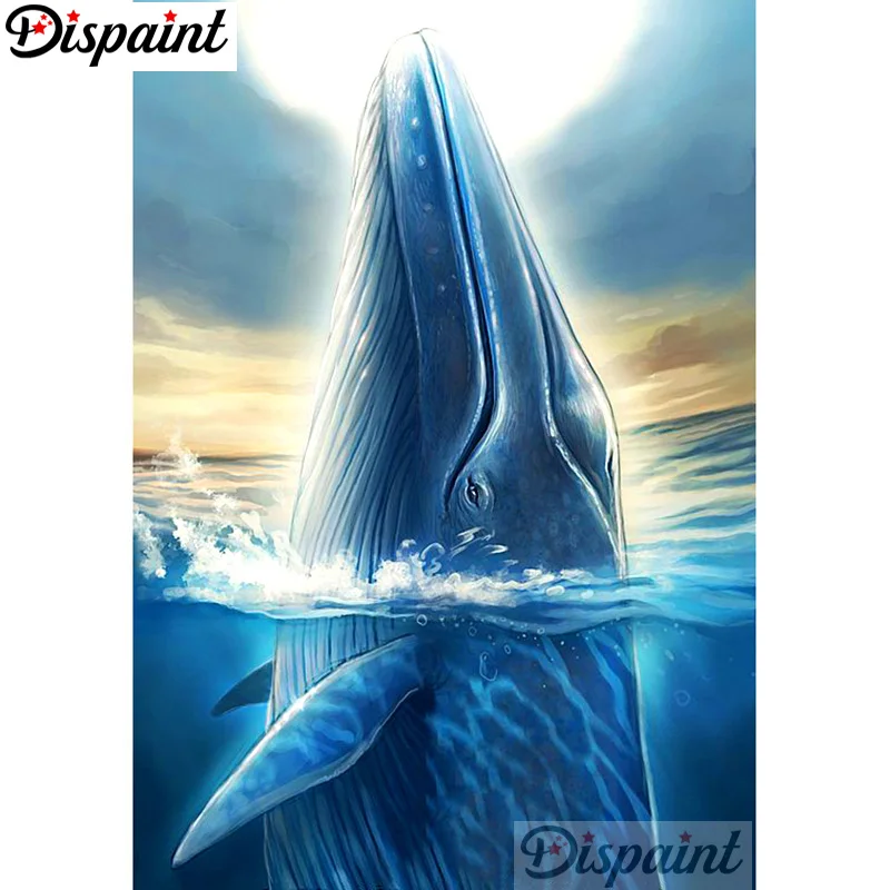 

Dispaint Full Square/Round Drill 5D DIY Diamond Painting "Animal whale scenery"3D Embroidery Cross Stitch Home Decor Gift A12534