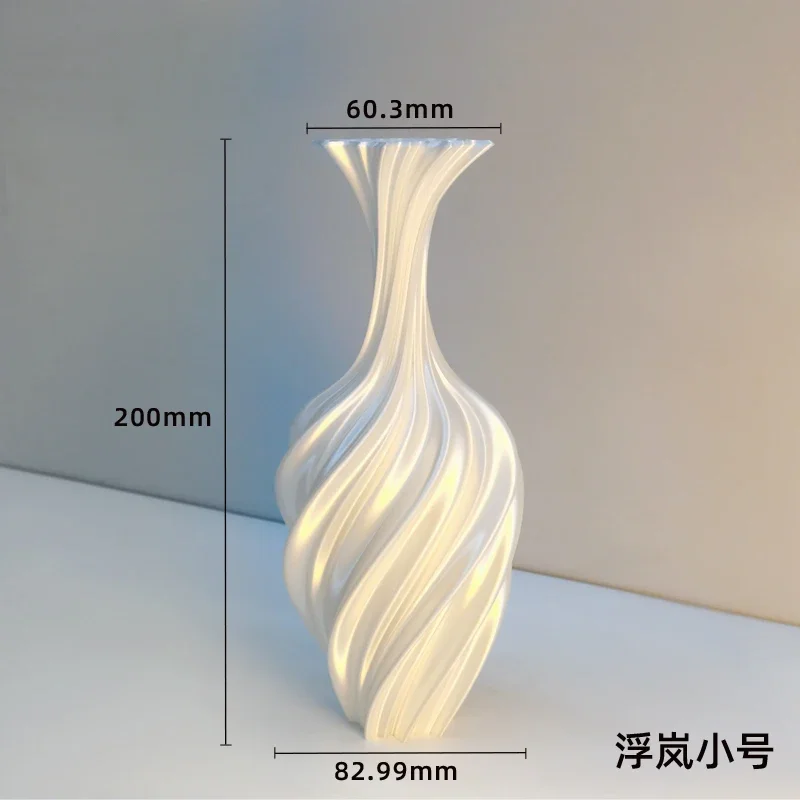 

Premium vase white ornament light luxury flower arrangement retro living room printing