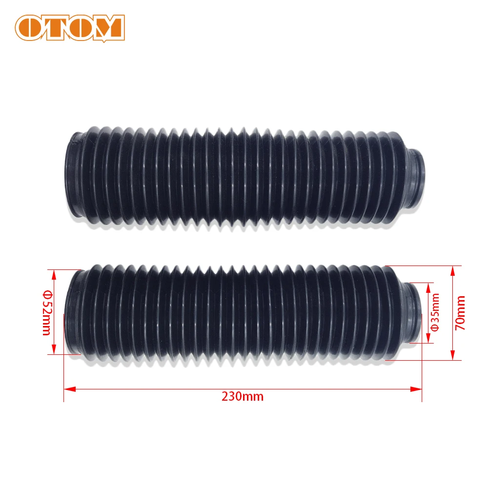 OTOM Motorcycle Fork Cover Gaiters Boots Dust Protector Rubber Sleeve For CRF150F CRF230F XR230 DT125 KLX125 SX200R DJEBEL Parts