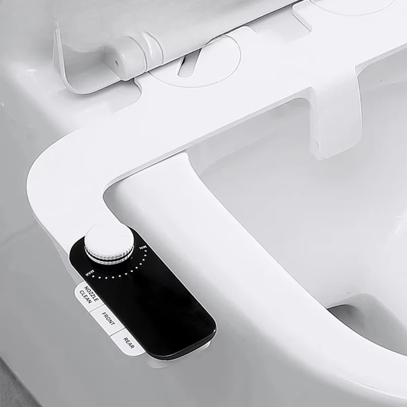 

Toilet Accessories Customized Double Nozzle Self-Cleaning Toilet Bidet Sprayer Ultra Thin Non-Electric Shattered Bidet