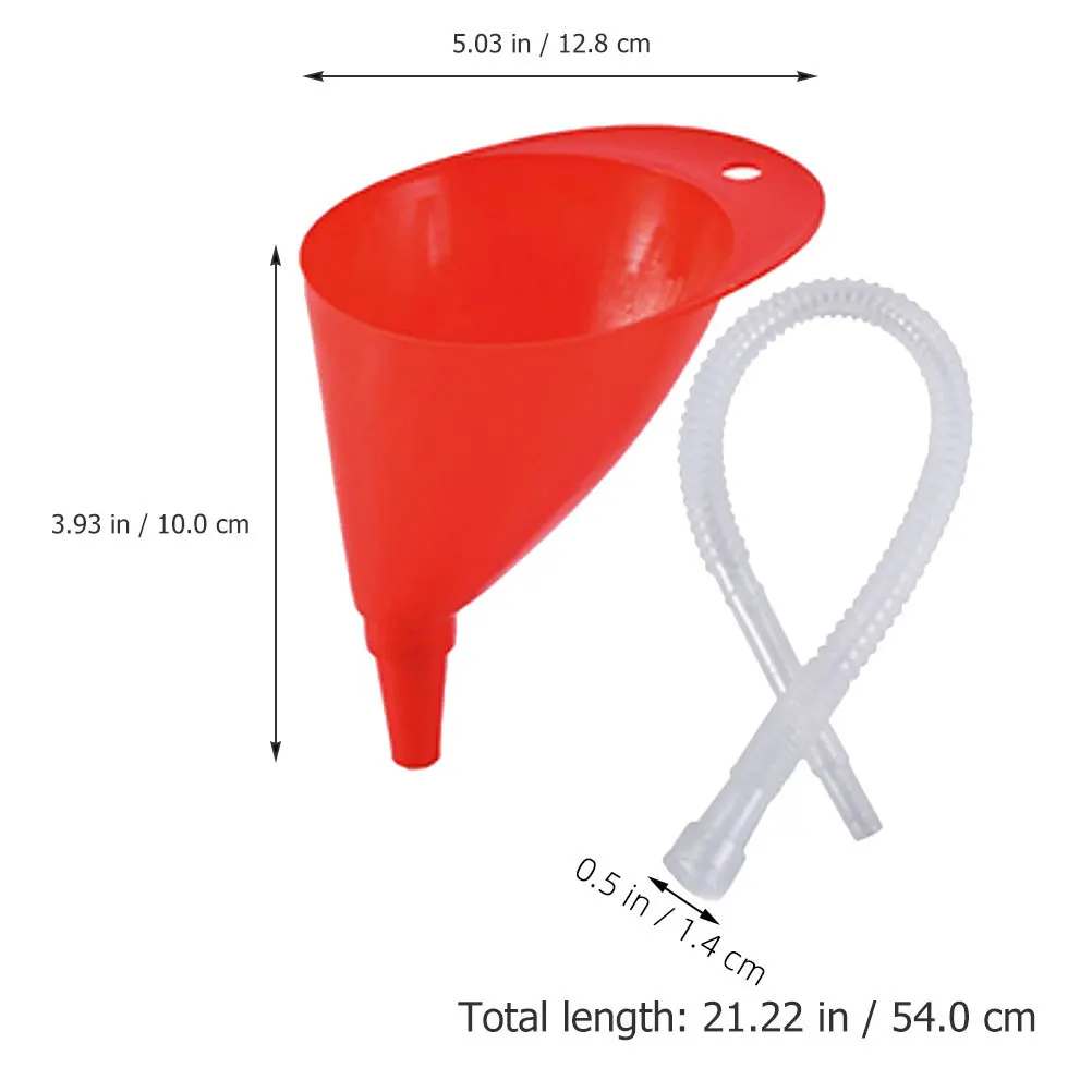 3 комплекта прочной прозрачной воронки с удлиненным угловым носиком для точной заливки, без разливов, идеально подходит для автомобильных жидкостей