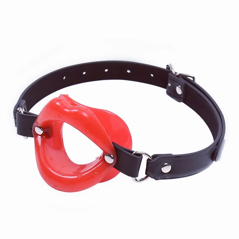 New adult products SM stimulationprops adjustable leather strap sexy lipsmouth flail couple flirty sex toys couplesex supplie