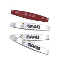 For SAAB Scania 03-10 9-3 9-5 93 9-7X 9-2x 9-5x 9000 logo 3D Metal Car Trunk Mudguard Badge Rear Emblem Tail sticker Accessorie