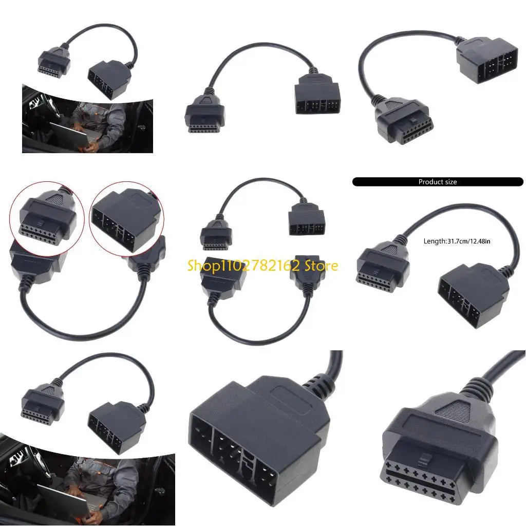 547B موثوق OBDII 22 دبوس إلى 16 دبوس كابل امتداد PIN يوفر تشخيصات مريحة للسيارات خدمة طويلة للمركبات #1