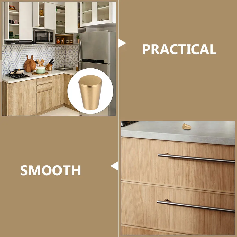 

10Pcs Solid Brass Wardrobe Handles Stylish Door Knobs Cabinet Drawer Pulls Use Door Knobs