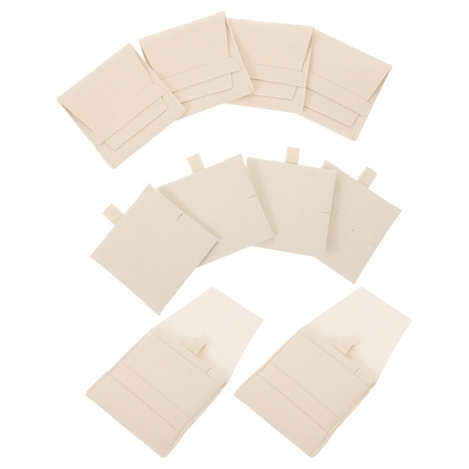 

6Pcs Anti Tarnish Jewelry Pouch Microfiber Soft Necklace Earring Organizer Travel Storage Packing Bag Small Jewelry Protection