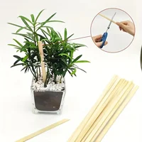 45Pcs Natural Rectangular Bamboo Sticks 11.8Inch(30cm) Craft Strips for DIY Woodworking Art Model Making Potted Plant Protectors 5