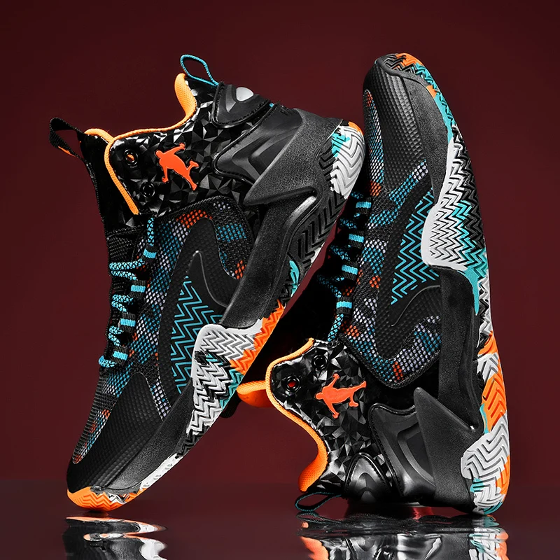 Hot Brand Men Basketball Shoes Street Basketball Culture High Top Sneakers Men Training Shoes Athletic Men's Basketball Sneakers