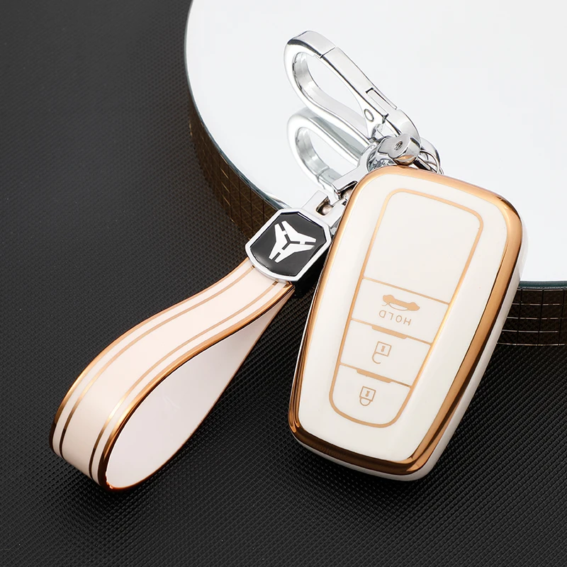 2 3 4 Buttons Car Key Cover Case For Toyota Prius Camry Corolla CHR C-HR RAV4 Land Cruiser Prado Keychain Accessories