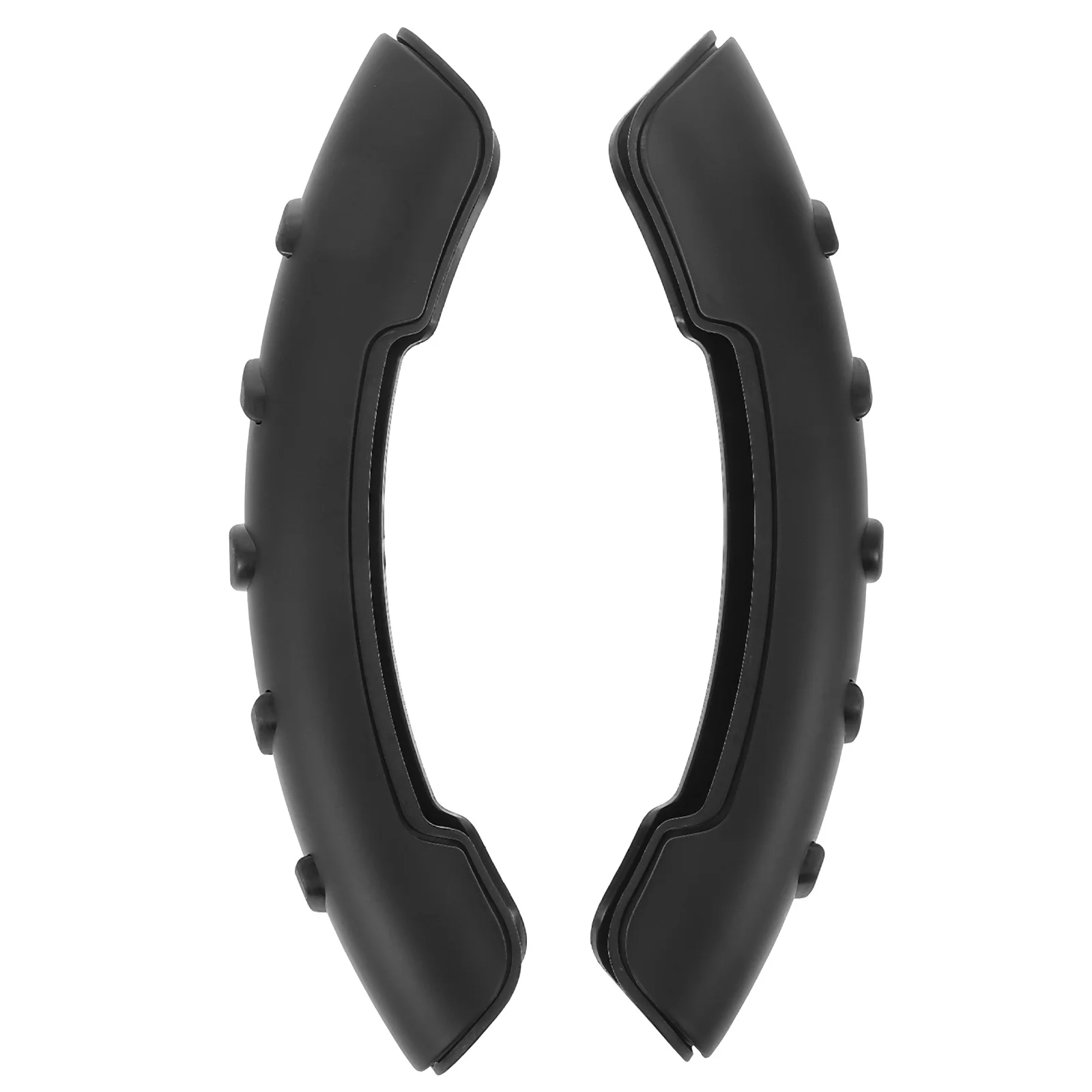 

2Pcs Car Steering Wheel Cover Universal Non-Slip Soft ABS Material Durable Protector for Men Women Interior Accessories Rubber