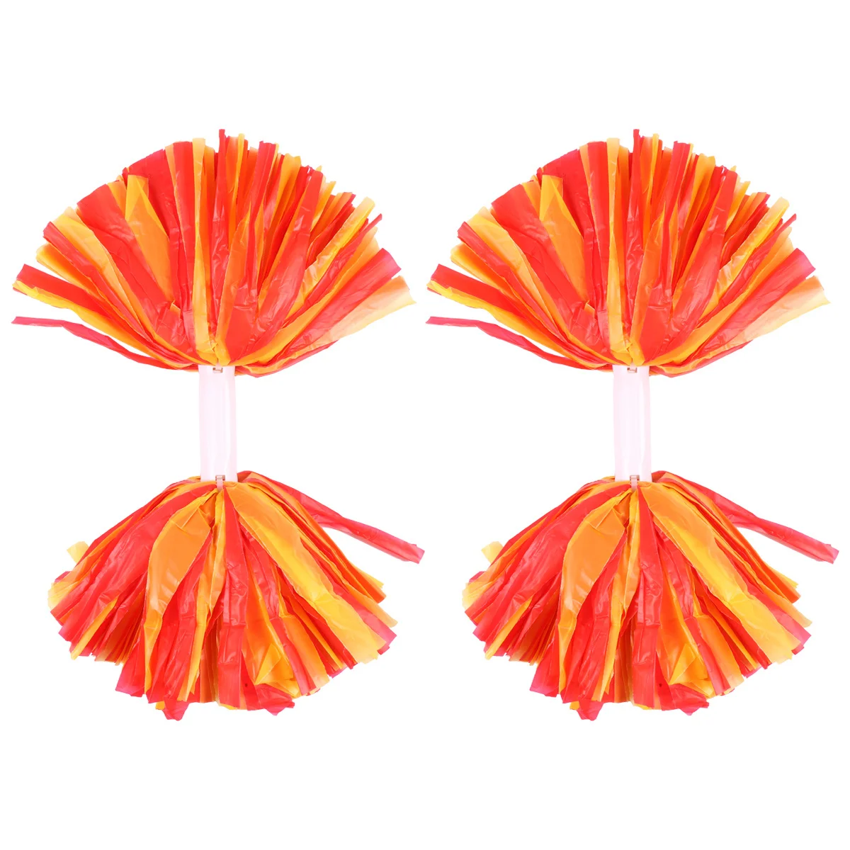 دعائم التشجيع البلاستيكية الملونة على شكل زهرة، مقبض مشرق خفيف الوزن للأحداث الرياضية وأداء المنافسة باللون الأحمر