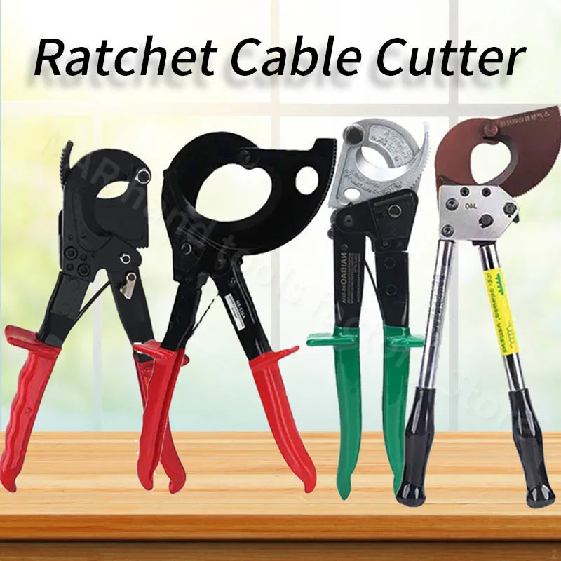 Ratchet Electrician Cable Cutter Electrician Wire Cutting Scissors Copper Aluminum Wire Cutting Plier Multi Type Wire Cutter