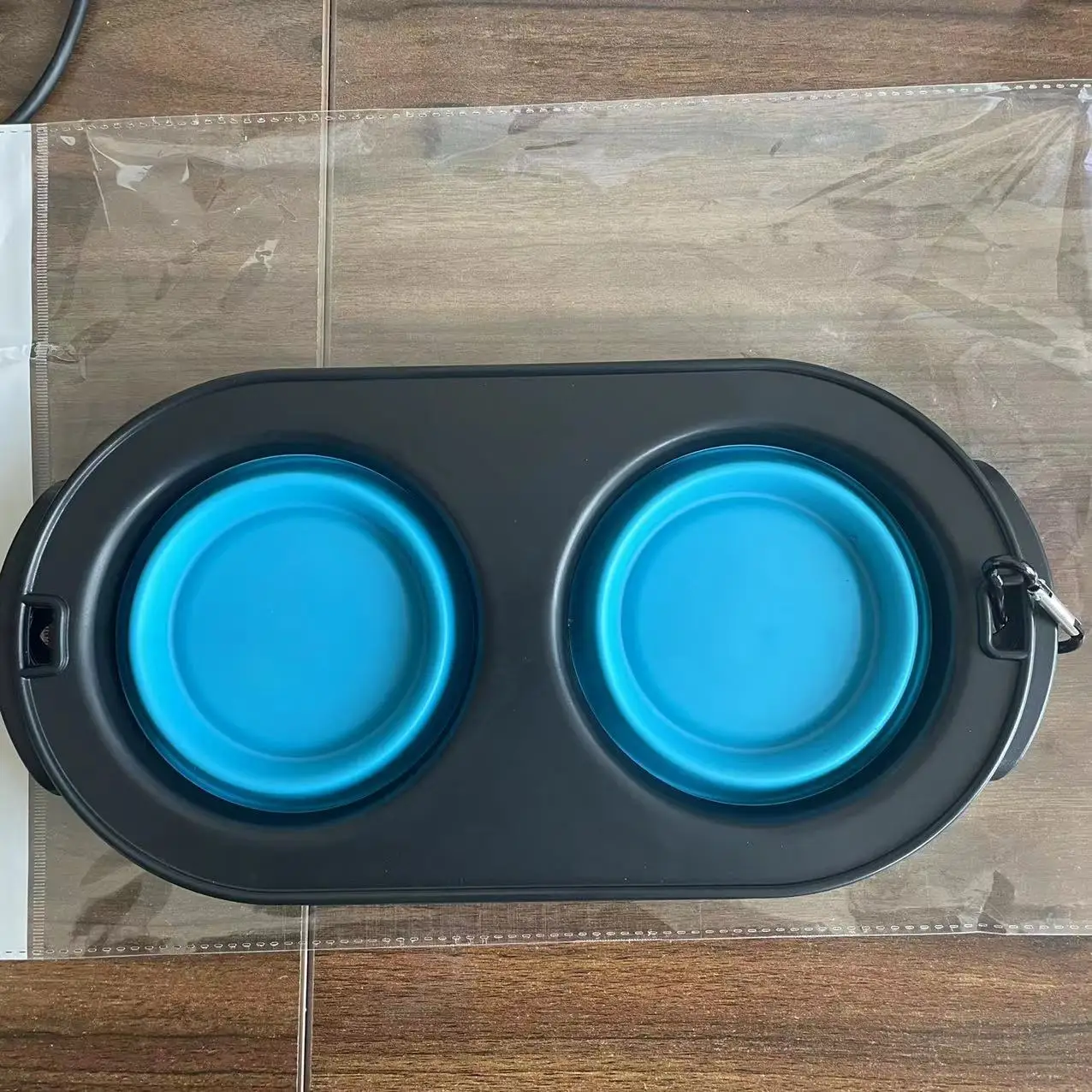 Pet folding bowl Pet food utensils Dog food basin Feeder Cat dog drinking water Pet bowl Silicone dog bowl Wholesale view 2