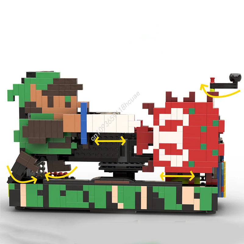 

762 шт. MOC Linkes vs Octorokes Green-Clad Swordsman Hero, строительные блоки, сделай сам, сборка, креативная идея, образование, Рождественская игрушка, подарок