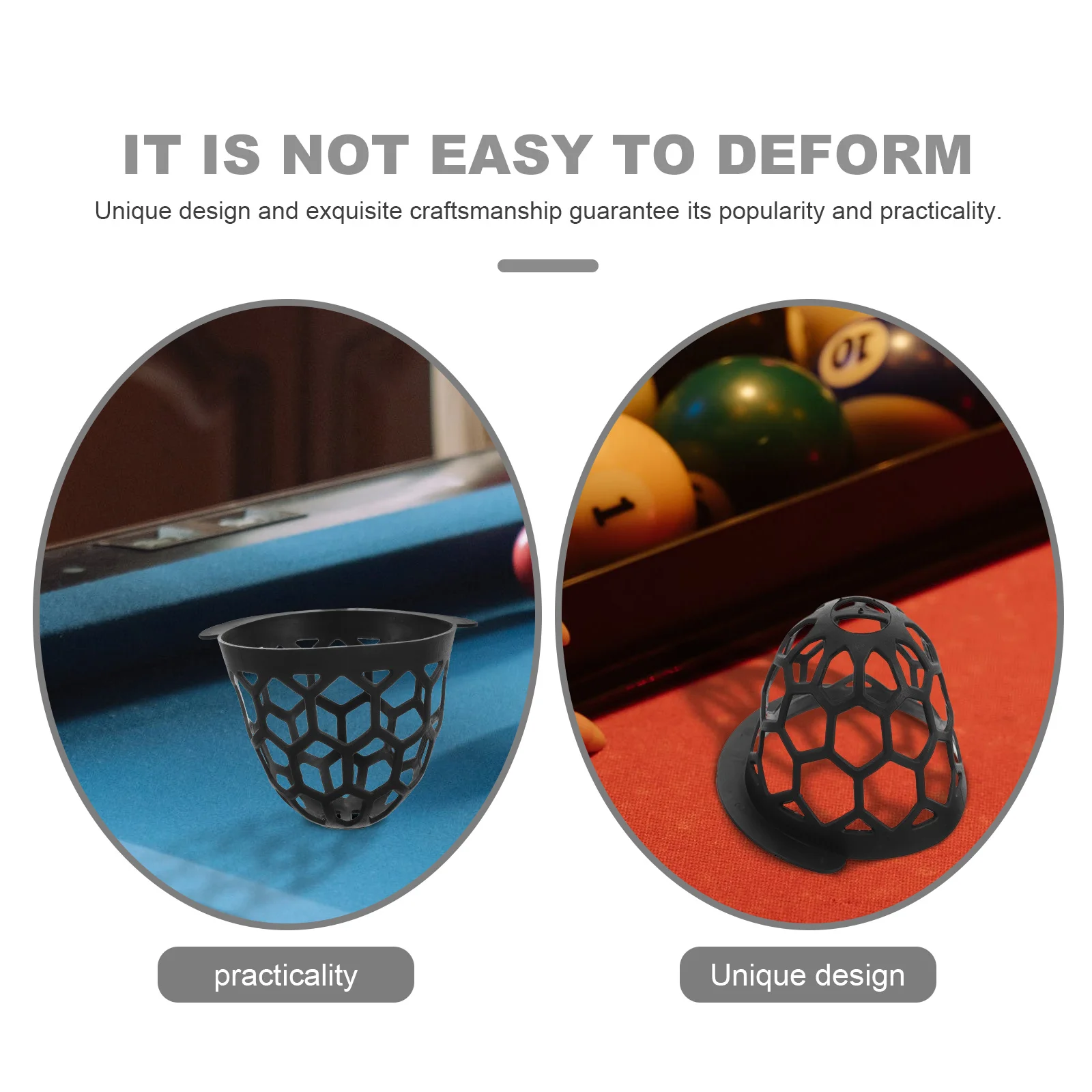 

6Pcs Billiard Drop Basket Tpe Material Sturdy Pool Table Side Pocket Liner for Holed Ball Storage Container Snooker Part