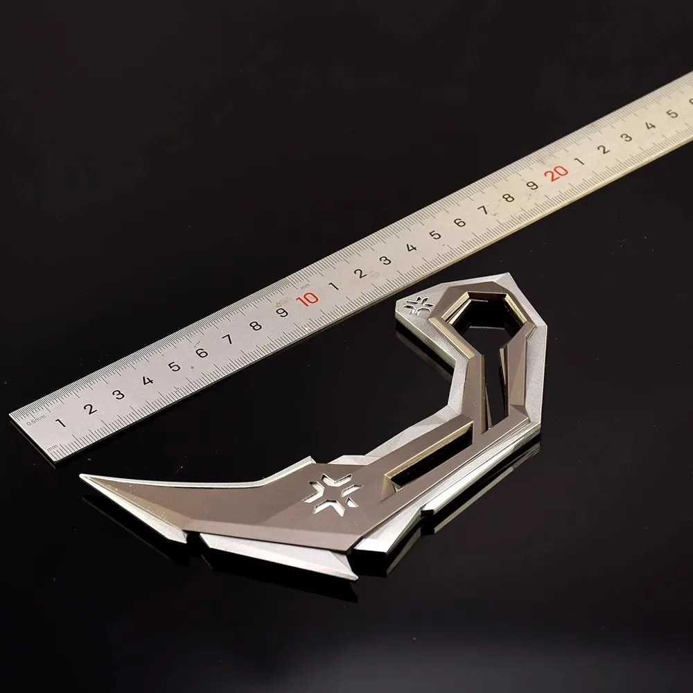 16 centimetri Valorant VCT Artiglio Coltello Gioco Arma Melee Farfalla Coltello Periferiche In Lega di Metallo Modello Portachiavi per I Ragazzi Regalo Giocattoli Per Bambini