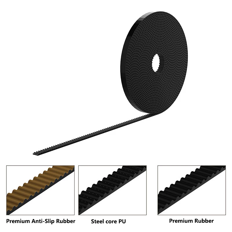 

5m/10m Long GT2 Rubber Opening Timing Belt 2GT Wide 5mm/6mm/10mm Synchronous Belts Part 3D Printer Parts
