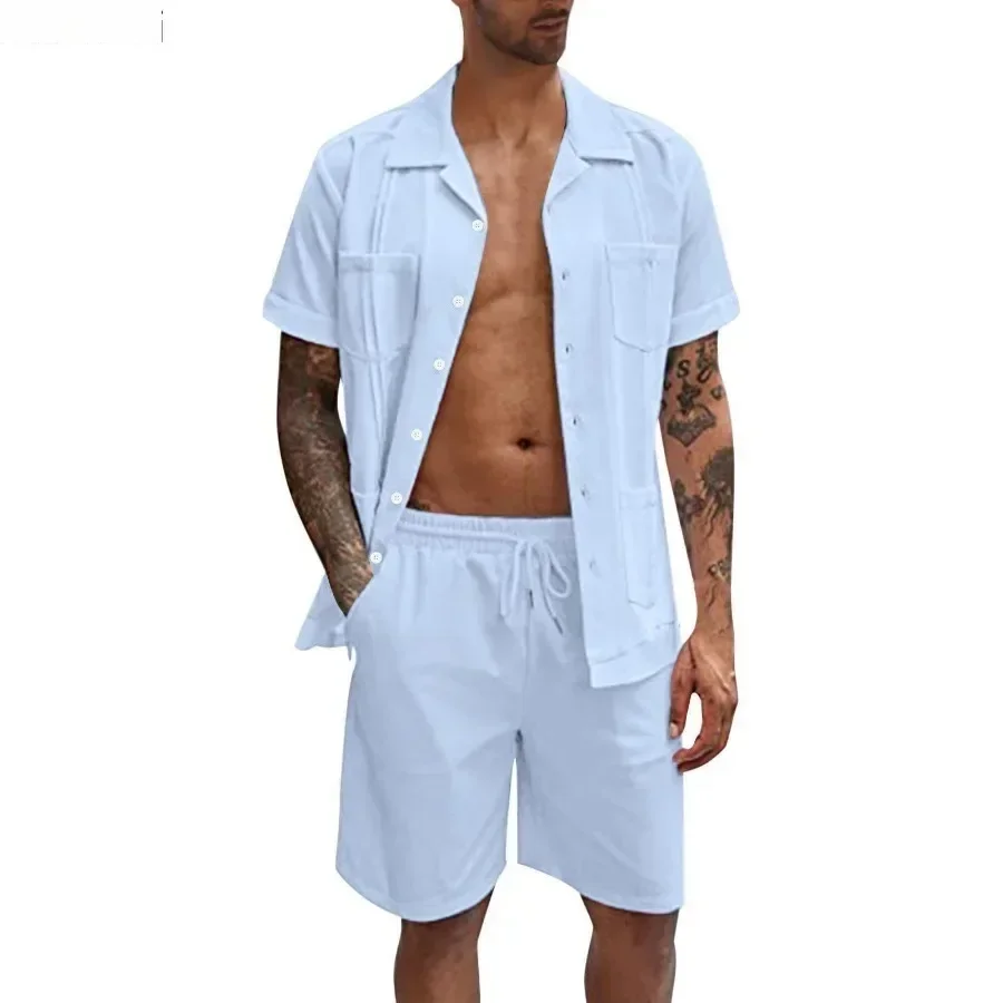 New Men's Summer Casual Sport  - Short Linen Drawstring ulasan dan harga