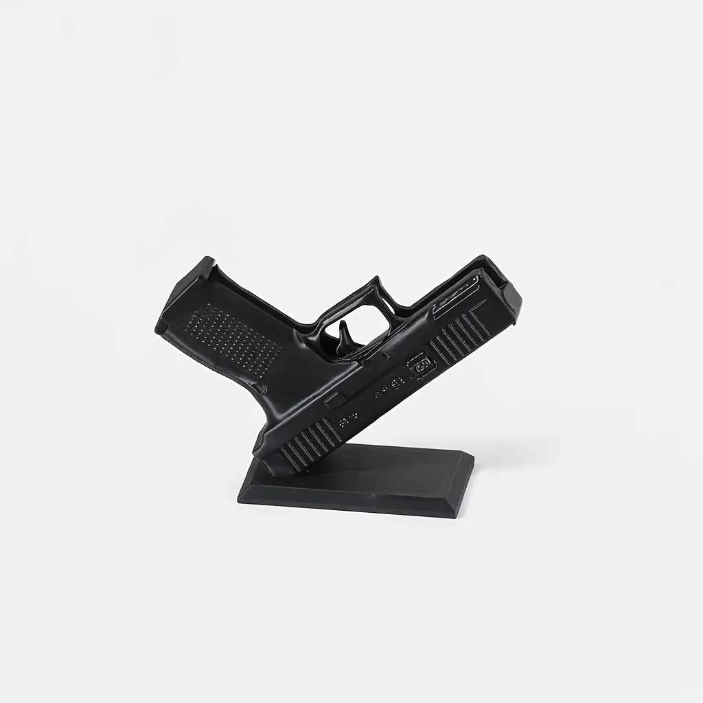 1 Pc Cool Pistol-Shaped Business Card Holder - Unique Novelty Desk Organizer, Creative Conversation Piece for Office