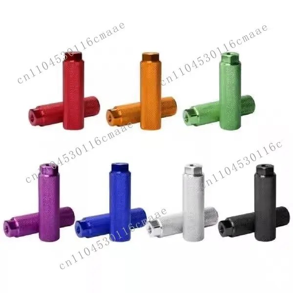 Suitable for PD06 CNC Aluminum Alloy 6061 Anti-Slip Bicycle Axle Pedals Pegs BMX Stunts and Tips