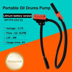 SEAFLO Electric Diesel Liquid Fuel Transfer Pump 3.7V Lithium Battery 12.0LPM Oil Dispenser Pump Gasoline Drum Barrel Pumps