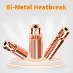 BIGTREETECH Bi-Metal Heat Break V6 MK8 MK10 Throat For E3D V6 Hotend Prusa i3 MK3 Heater Block 1.75mm heatbreak 3D Printer Parts
