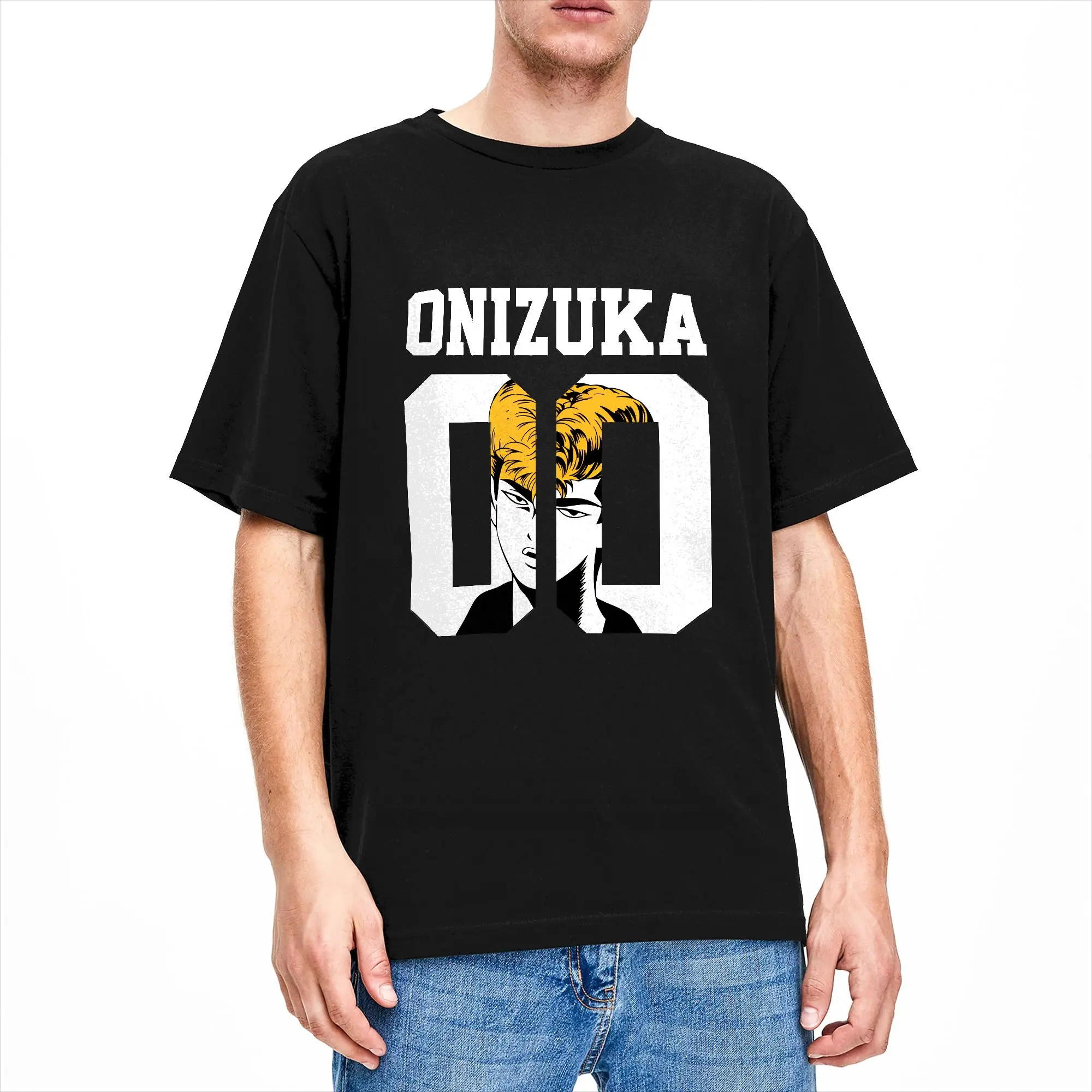 GTO Anime Great Teacher Onizuka  T-Shirt Summer Harajuku T Shirts Cotton O-Neck Oversized Clothes Short Sleeves Aesthetic Tshirt
