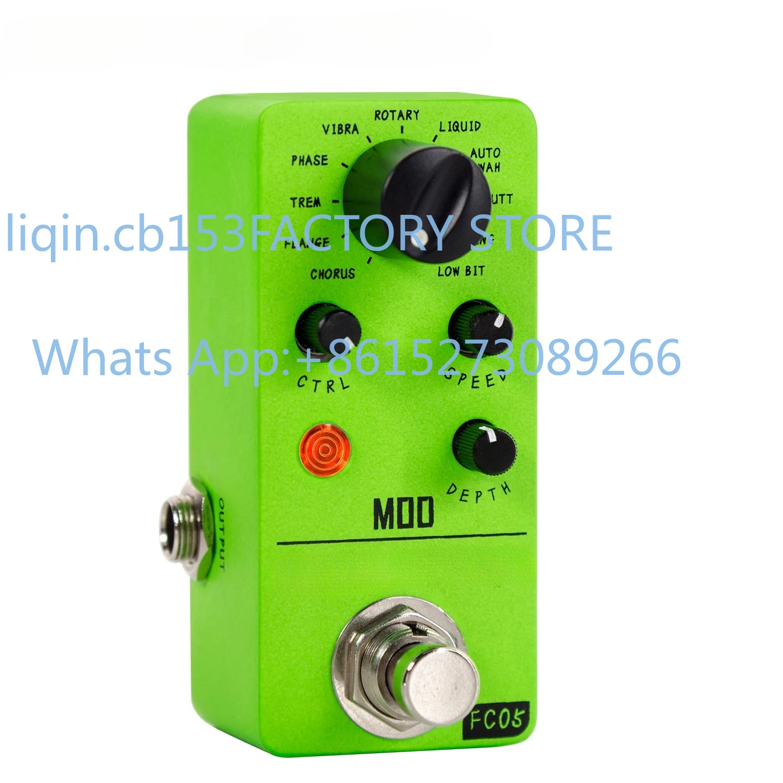 Pedal de efectos múltiples FC05 Modulation, pedal de guitarra con 11 modos: Chorus, Flanger, Phaser, Tremolo, Auto Wah