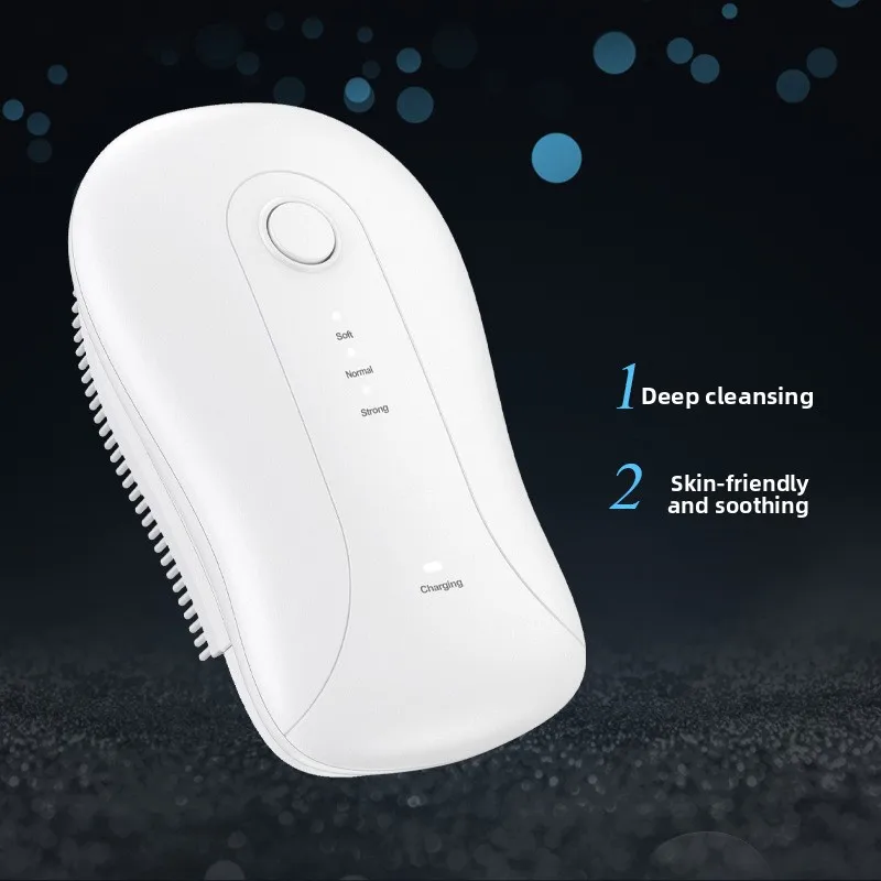 Sonic Electric Body Bath Brush Household Vibration Shower Scrubber Massager Exfoliating Back Skin Cleaning Bath Tool